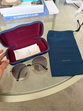 Gucci Gold Frame Sunglasses